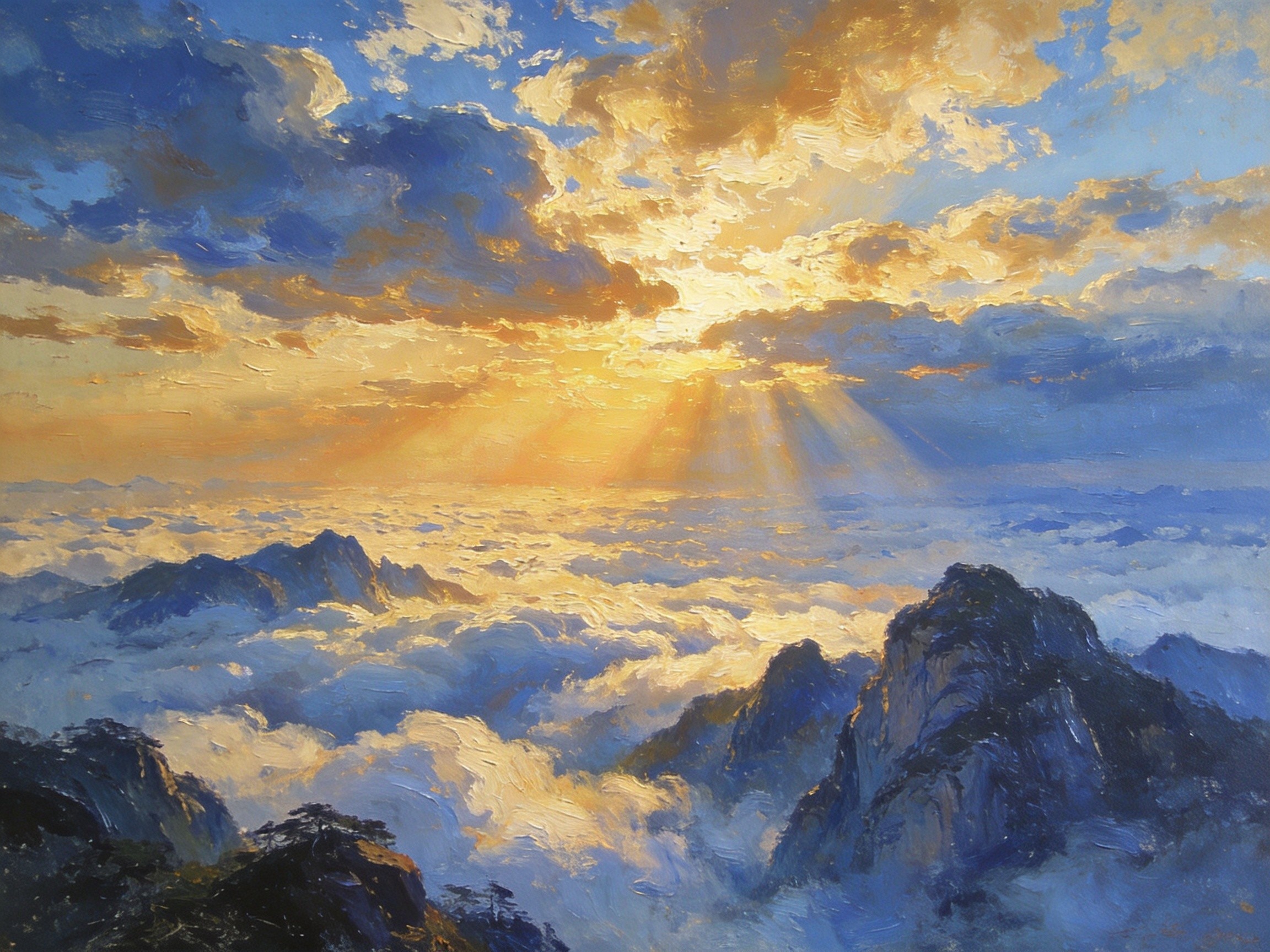天台山云海日出