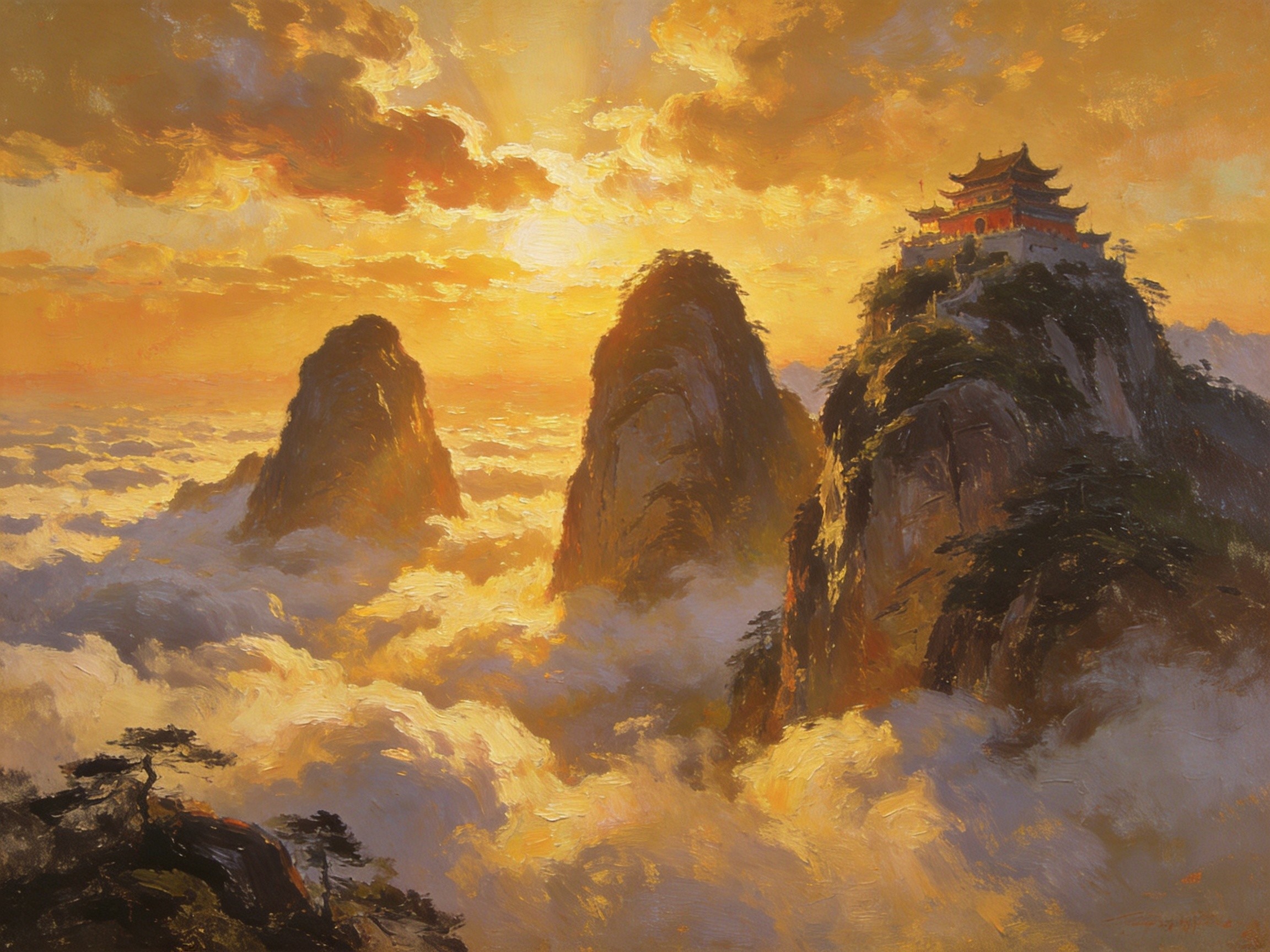 大华山云海