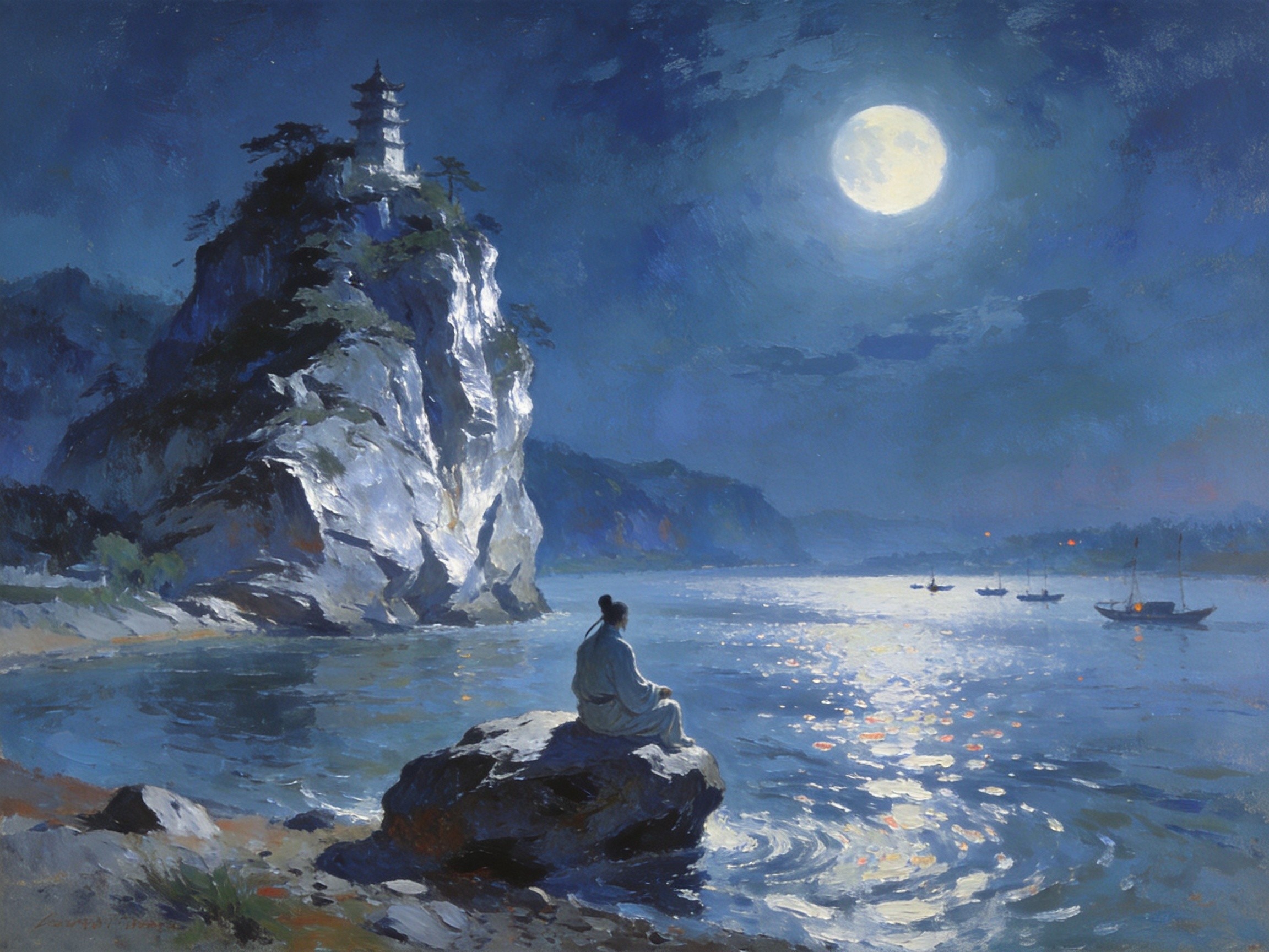 湖口江湖两色天下第一水景