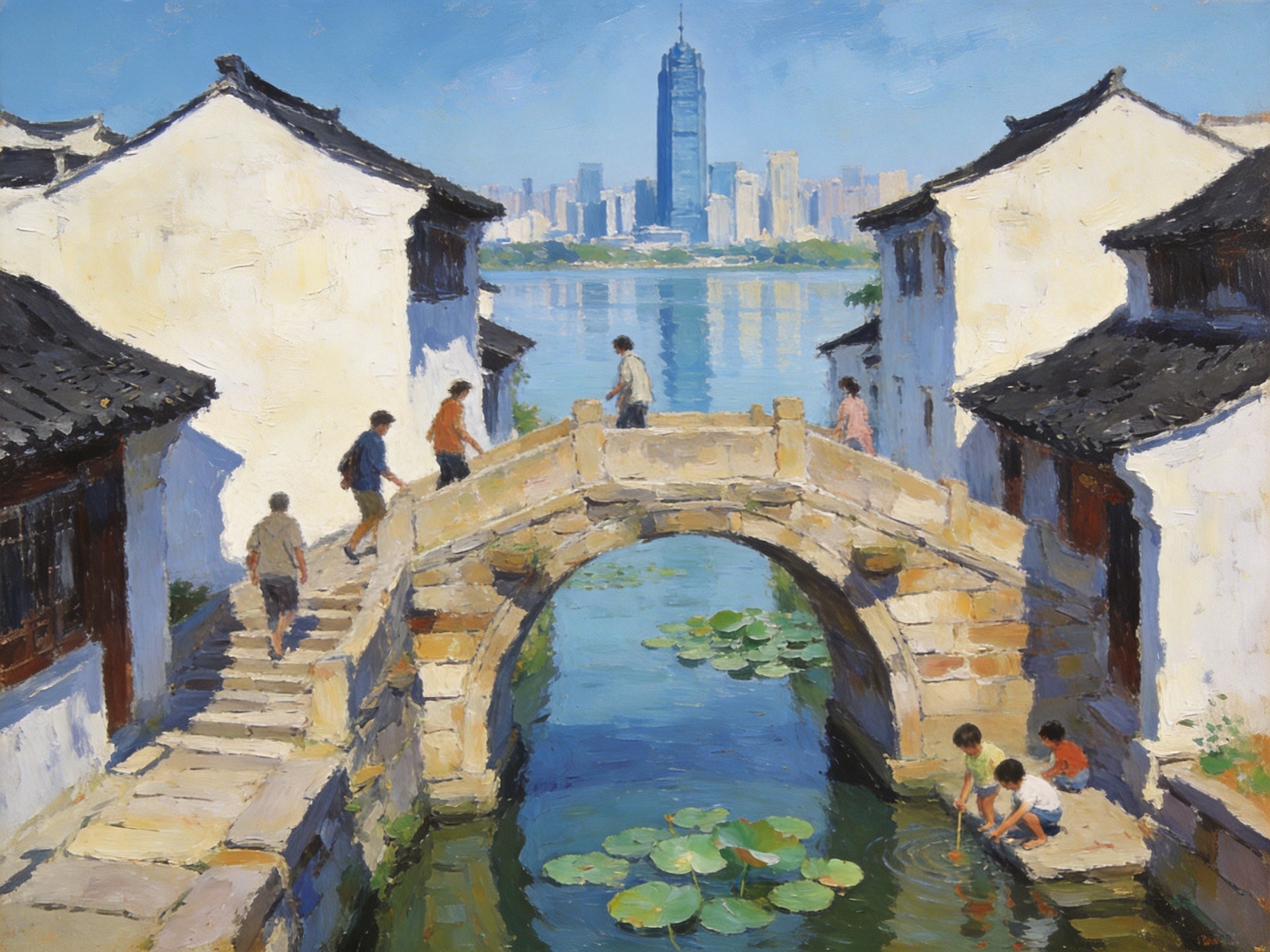 运河畔安居乐业
