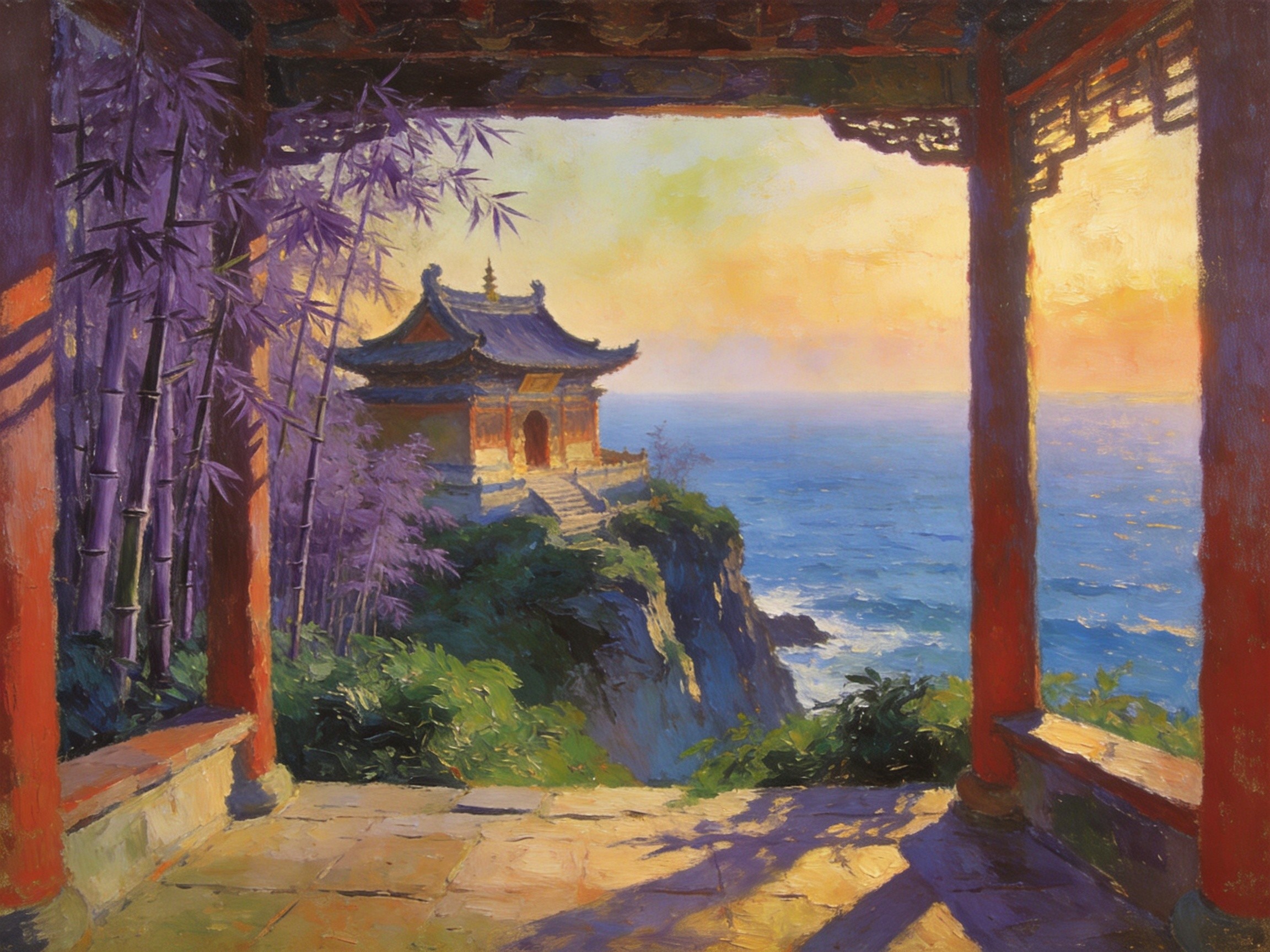 沈家门渔港夜色
