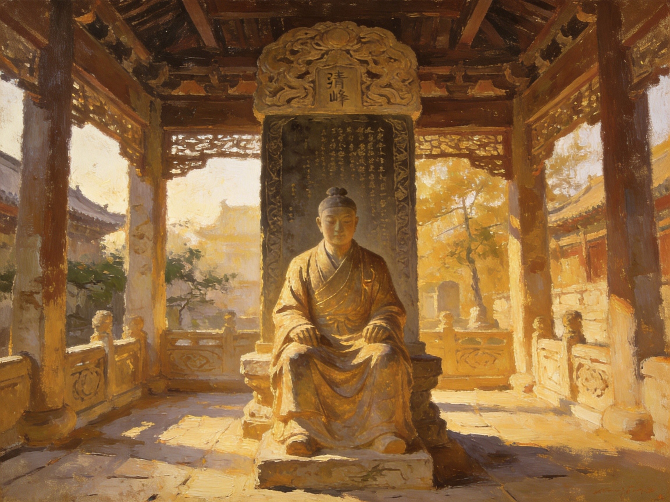 清丰亭孝子石像，千年孝道精神丰碑