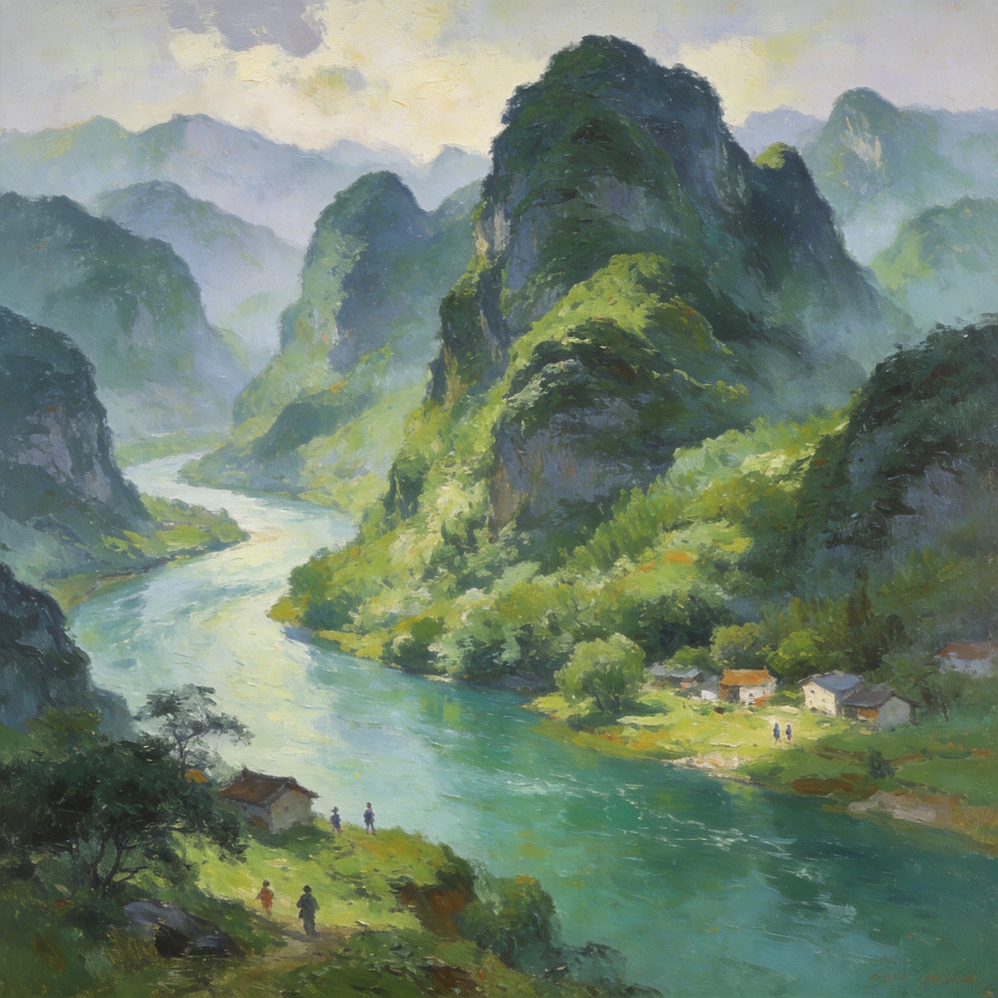 宜阳山水画卷