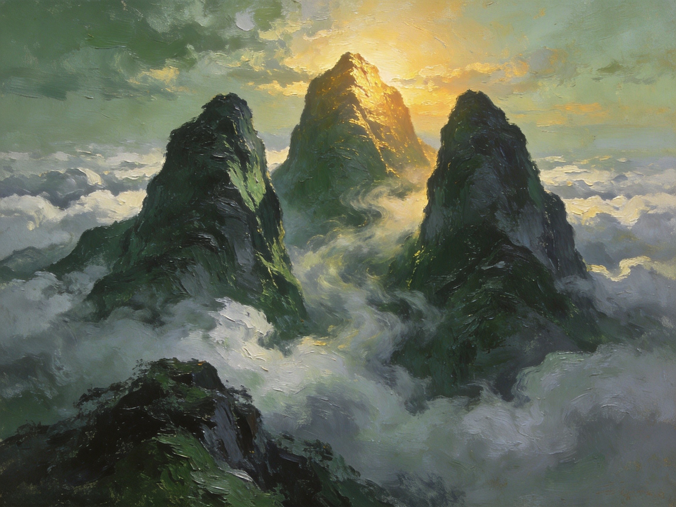 三角山云海三峰