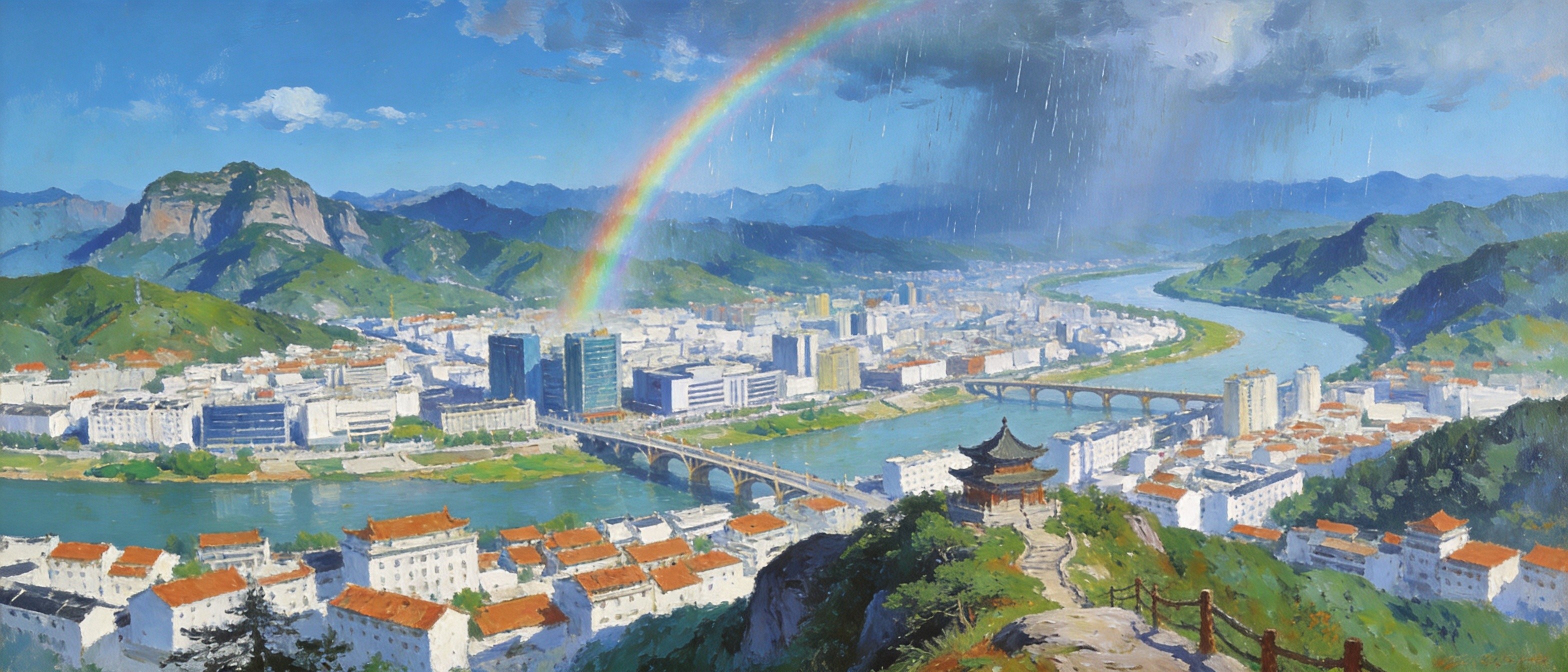 怀远新城远眺