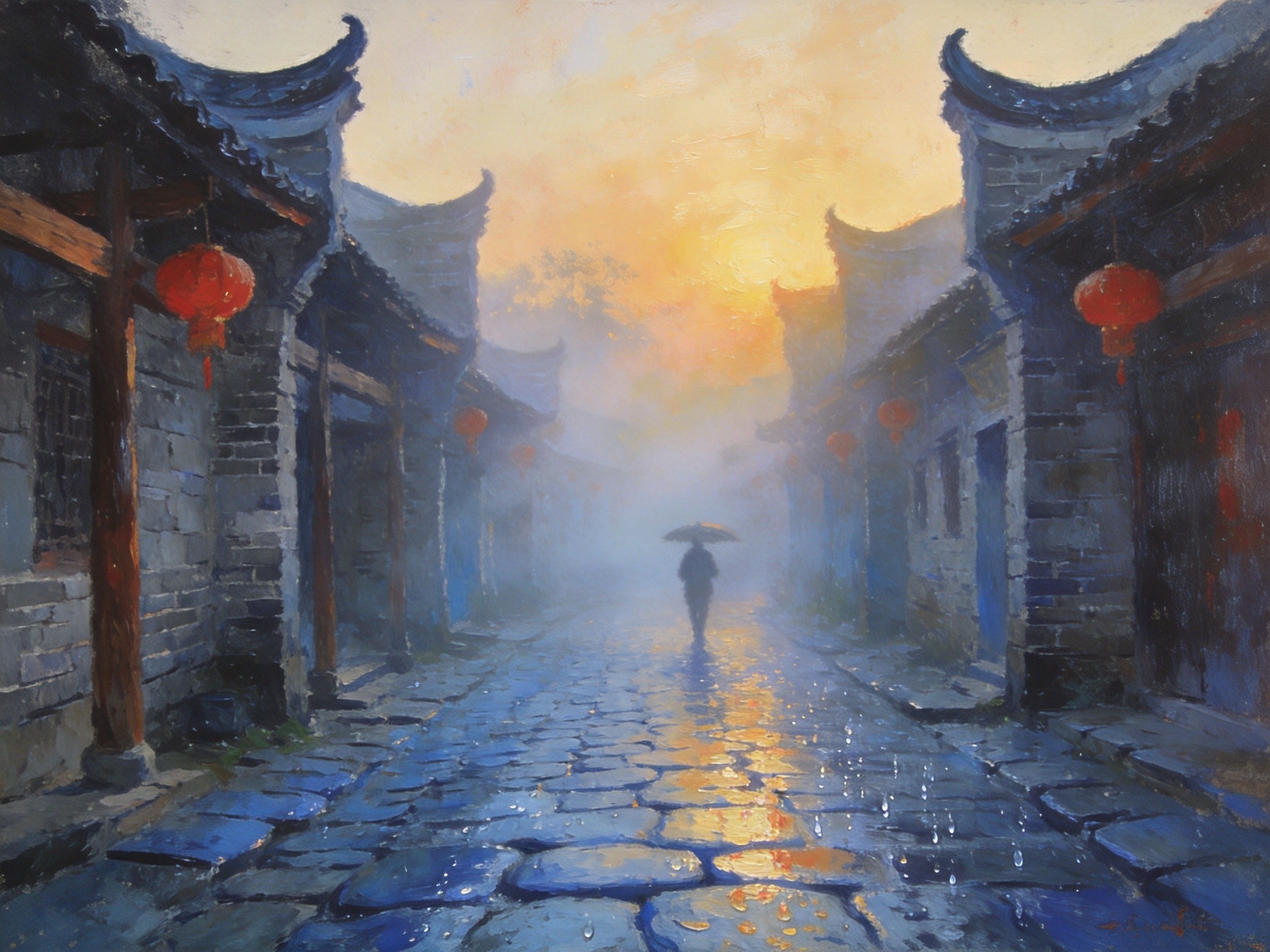 濉溪老街青石板路