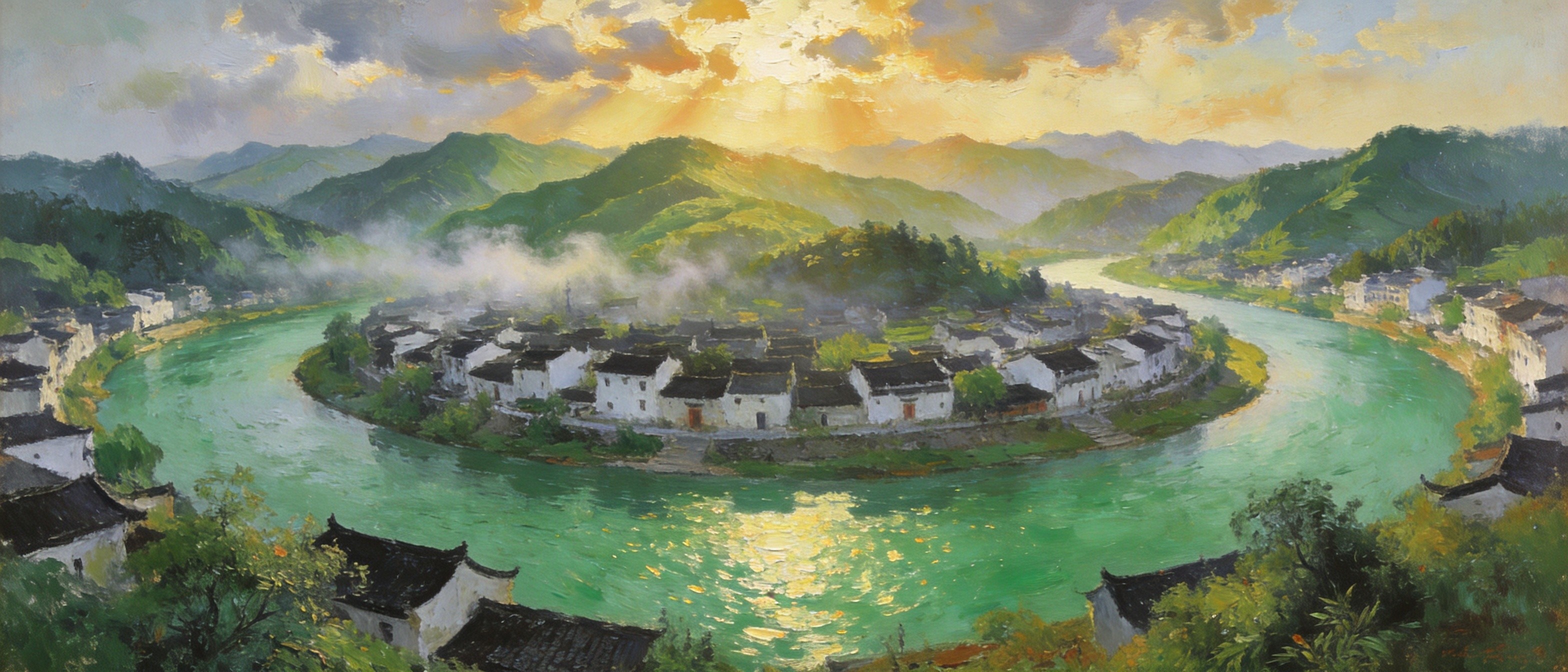 沅水绕城投碧带