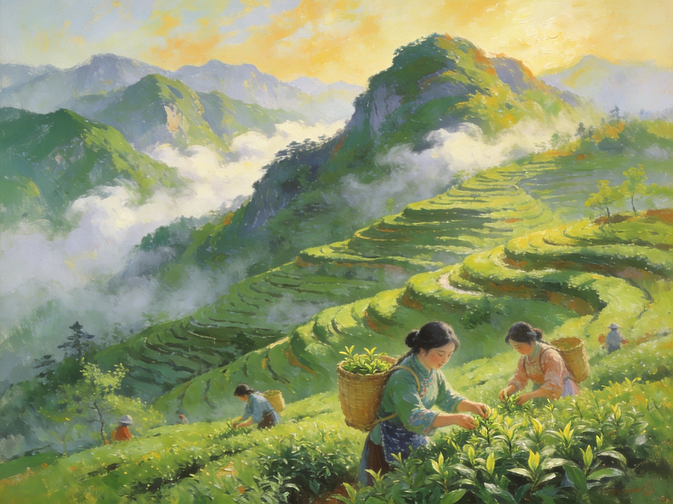 岭上雀舌春茶