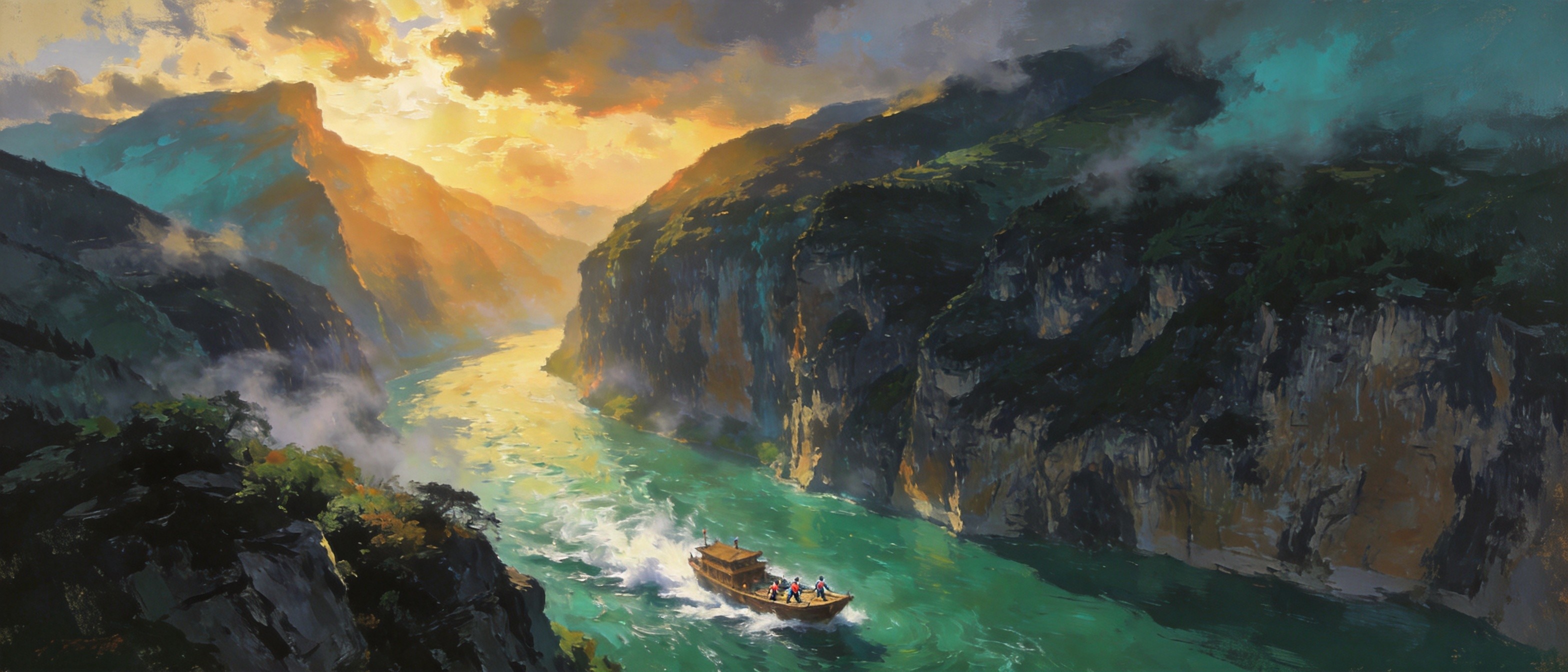乌江碧水穿峡