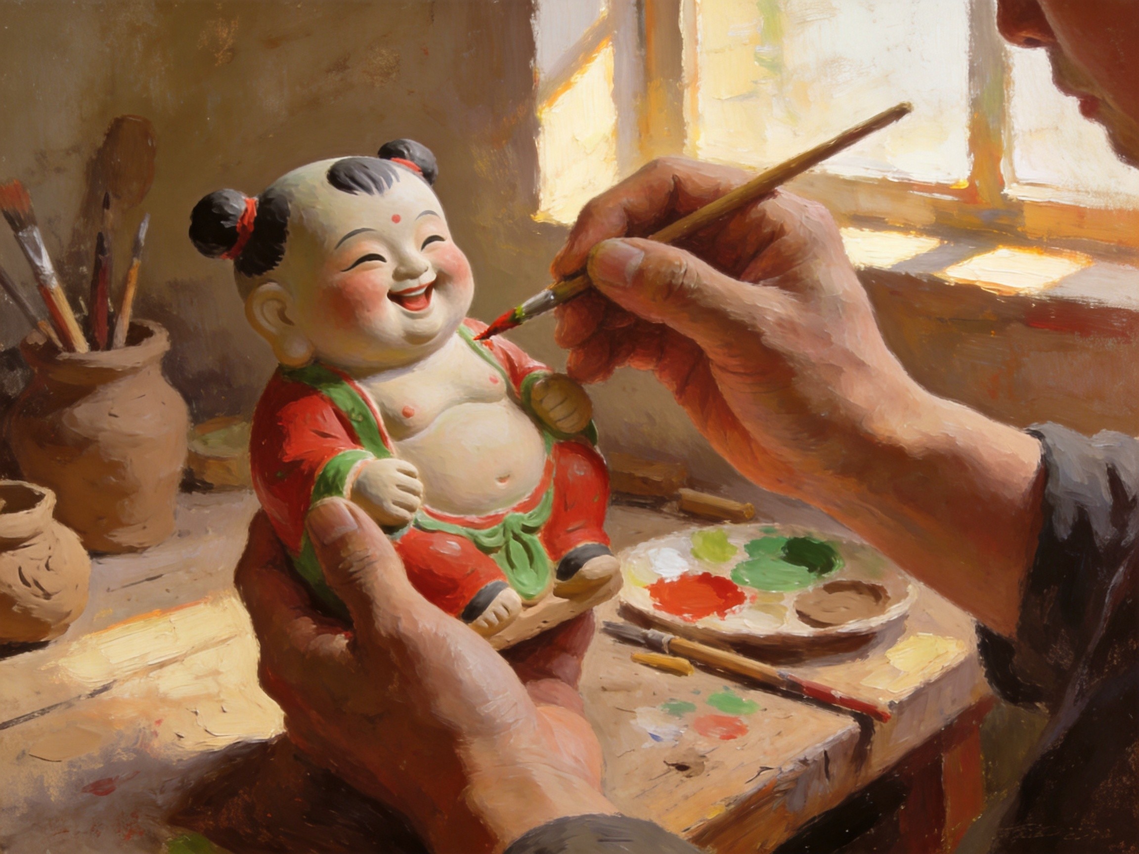 泥塑匠心传百年