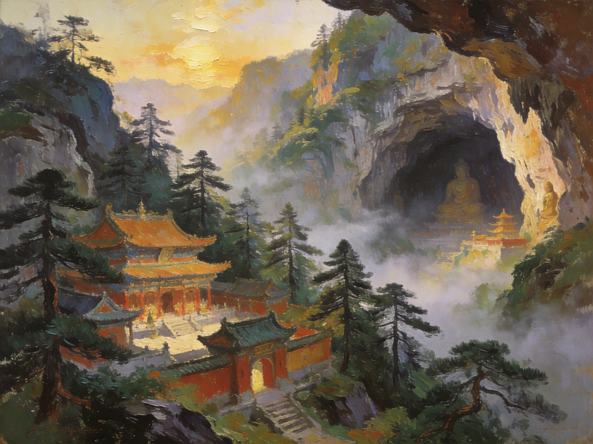 彭泽翠岭烟岚千古风流云水间