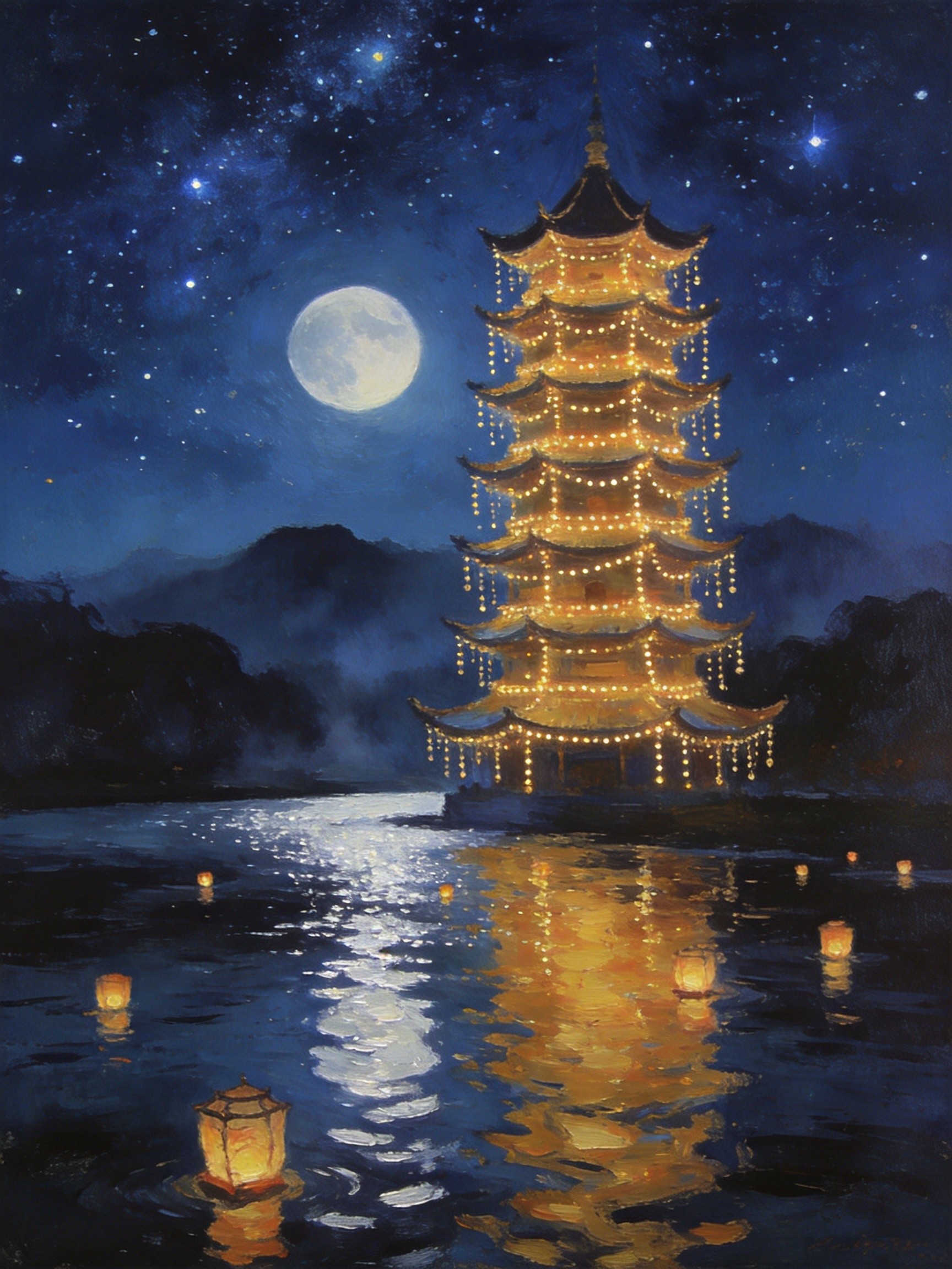 沱江小舟撑开晨雾的画卷
