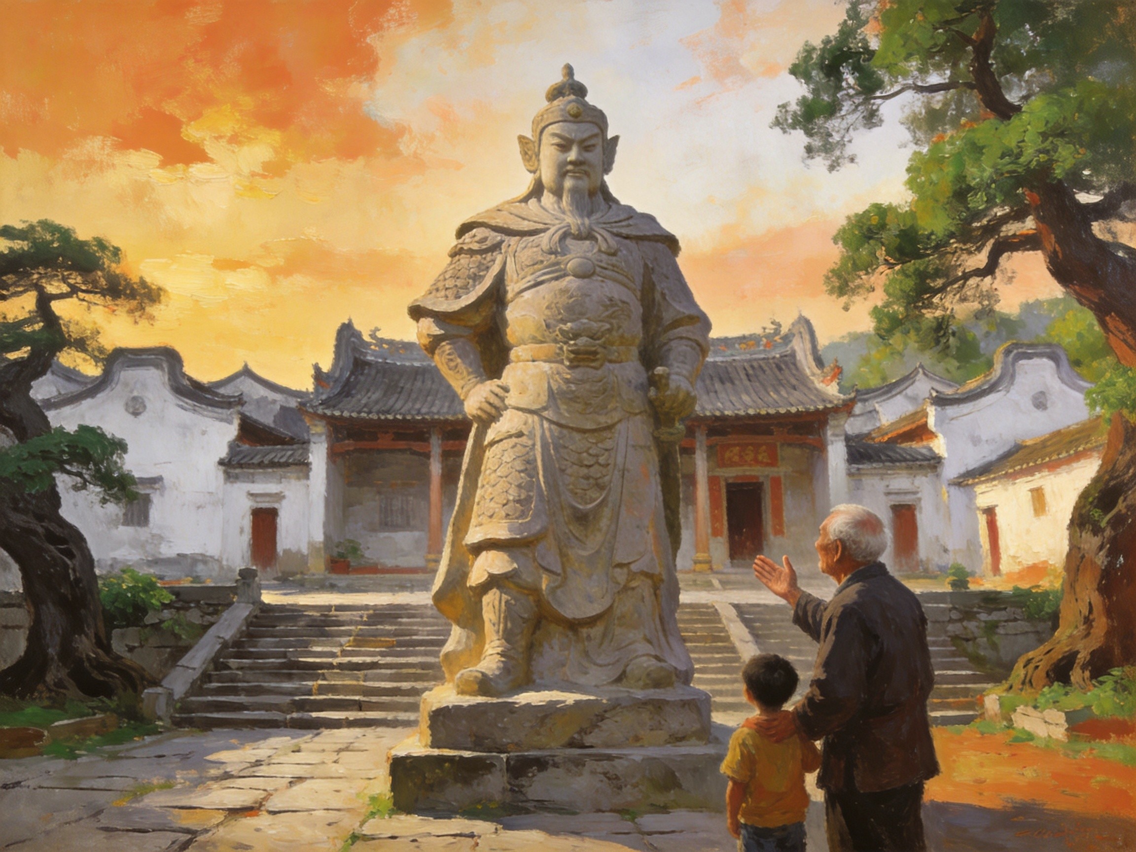 赵佗塑像与佗城姓氏宗祠