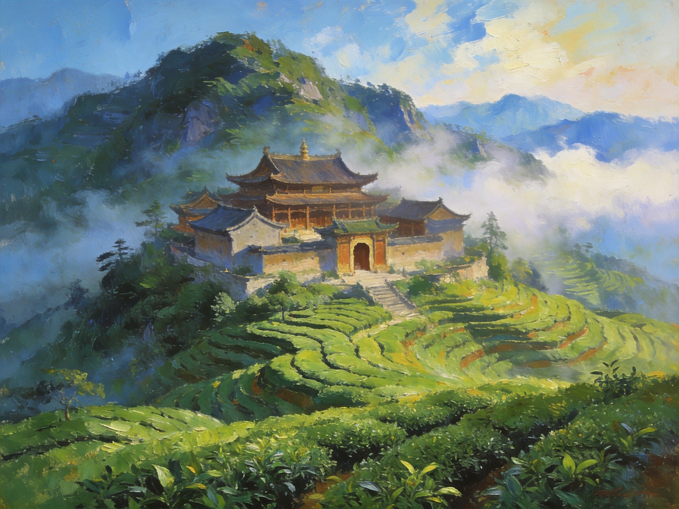 石刻标语山作证