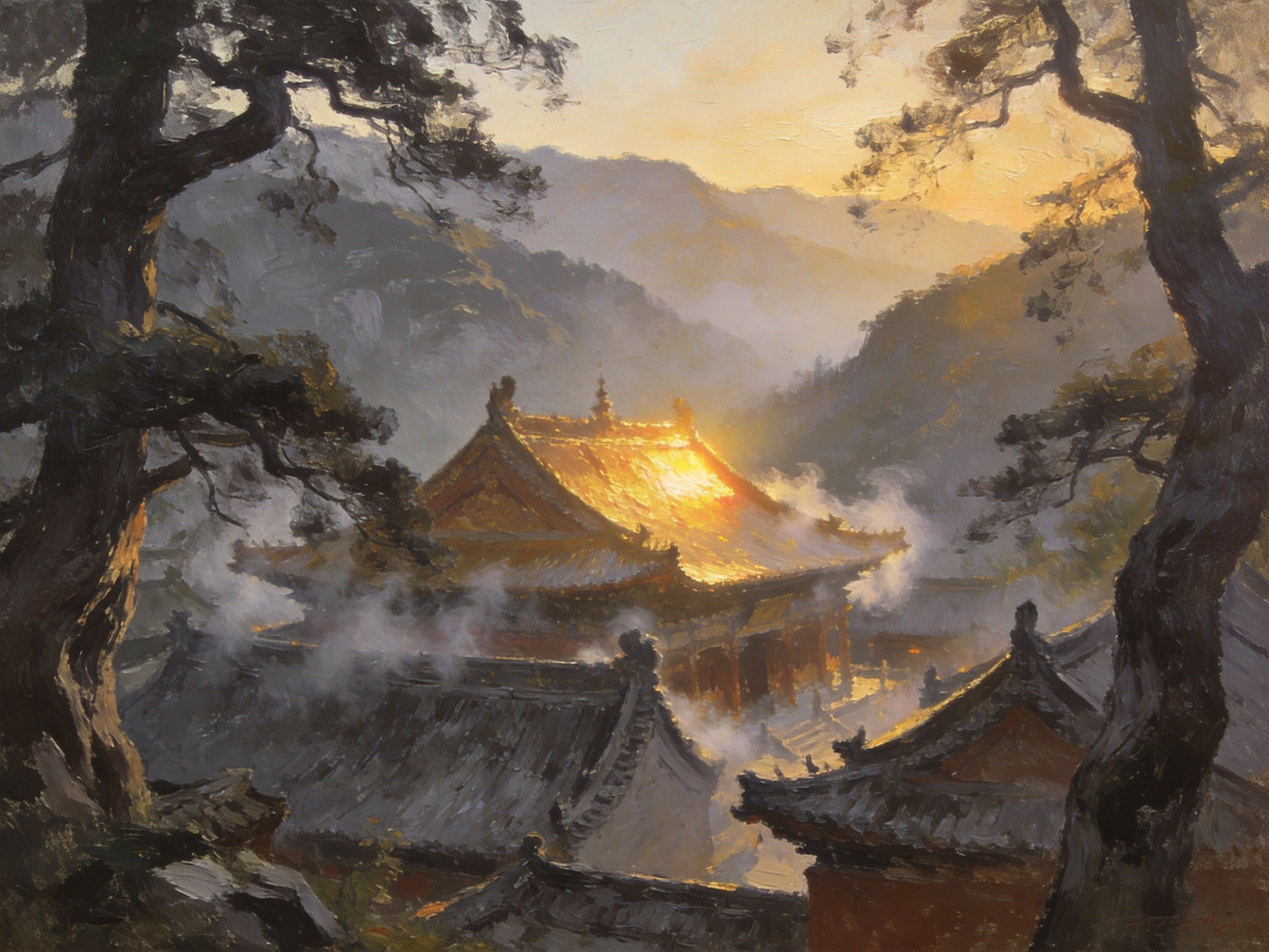曹山宝积寺晨钟