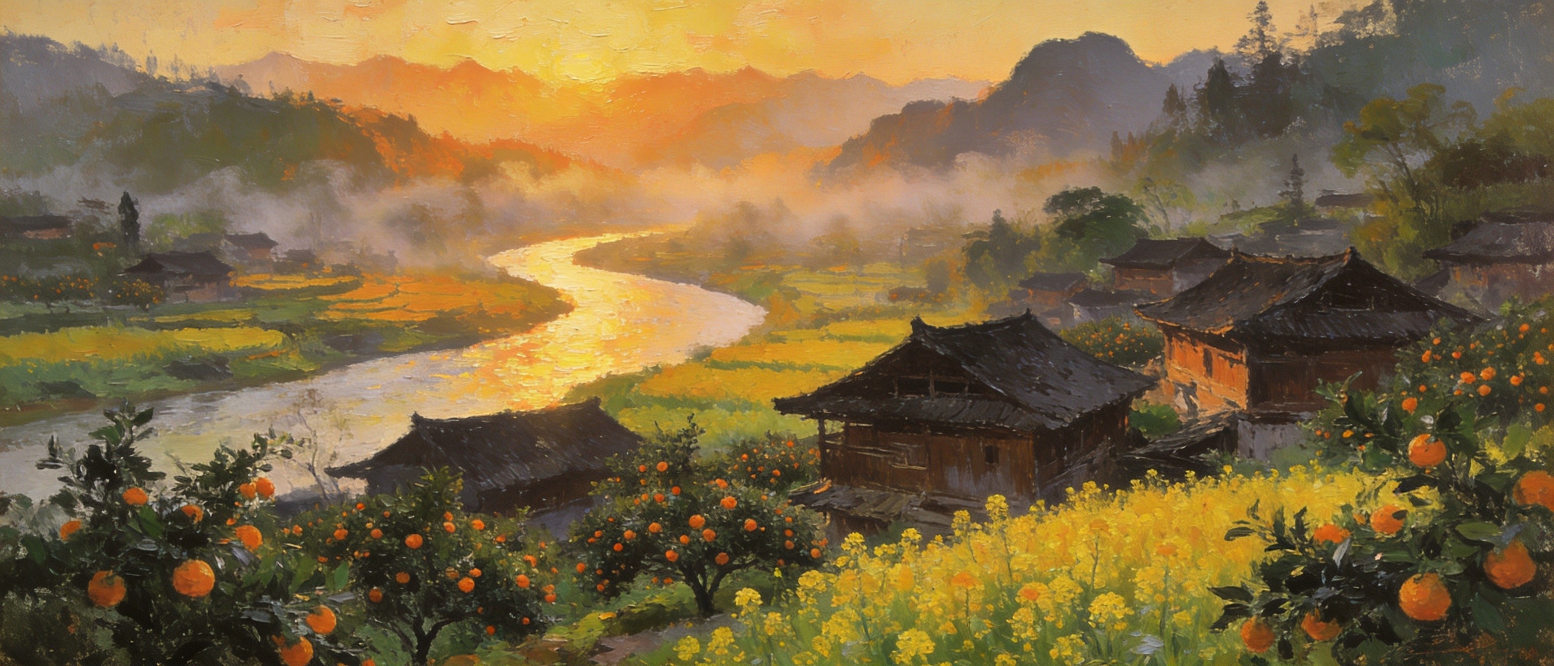 好花红村 · 桔林花海间的布依古寨