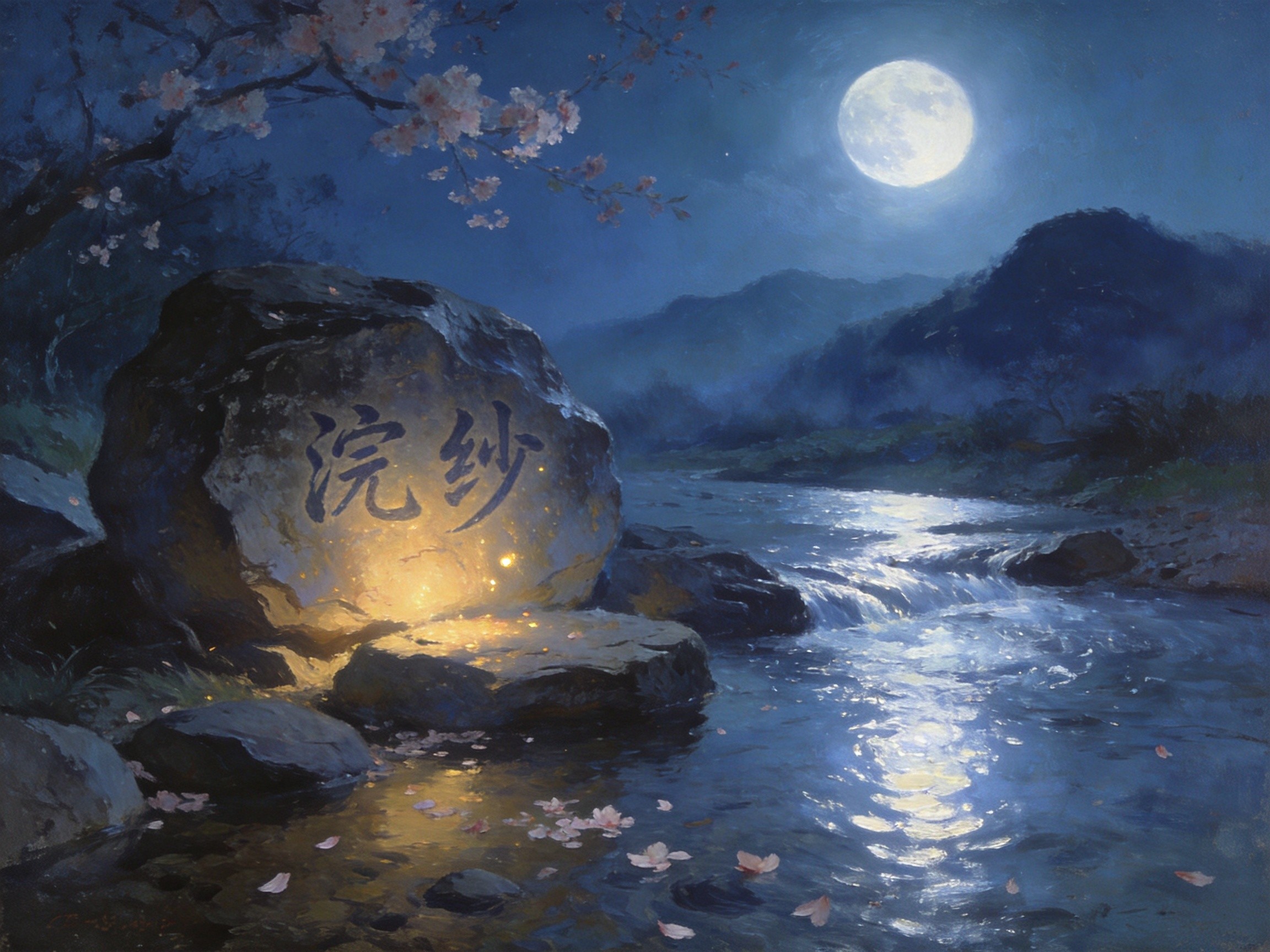 晴川锦绣·诸暨浣纱石月夜