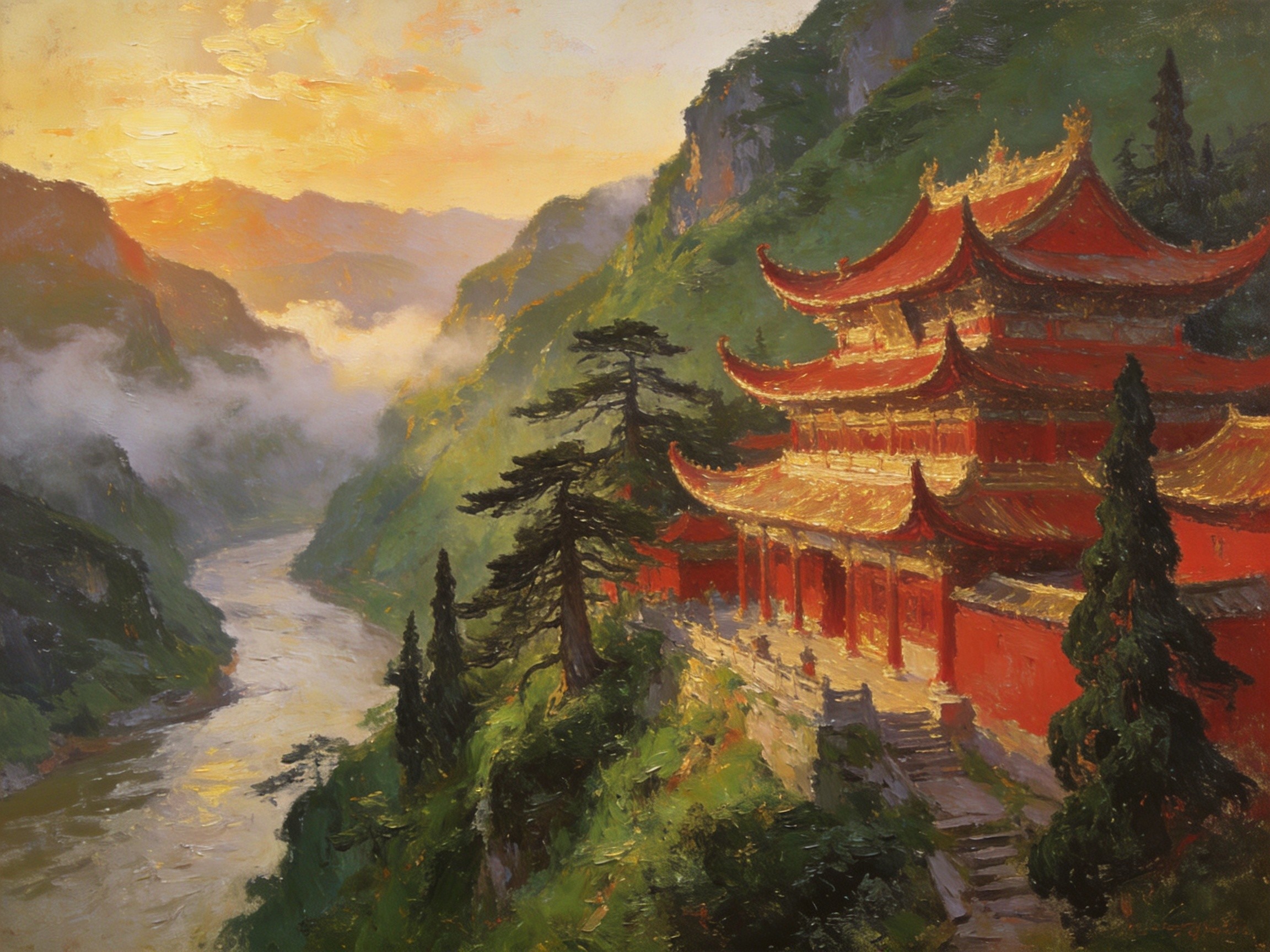 鱼嘴轻轻分两岸