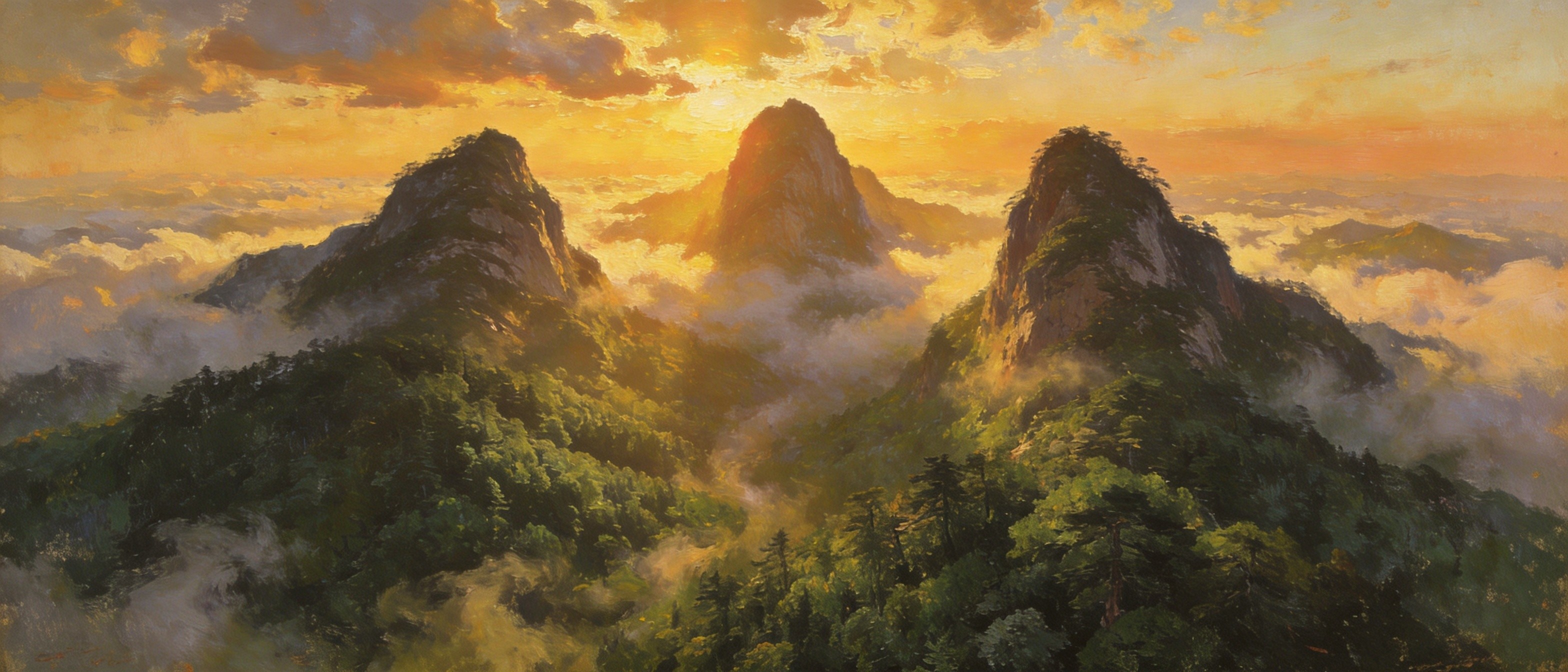 白马尖云海晨曦